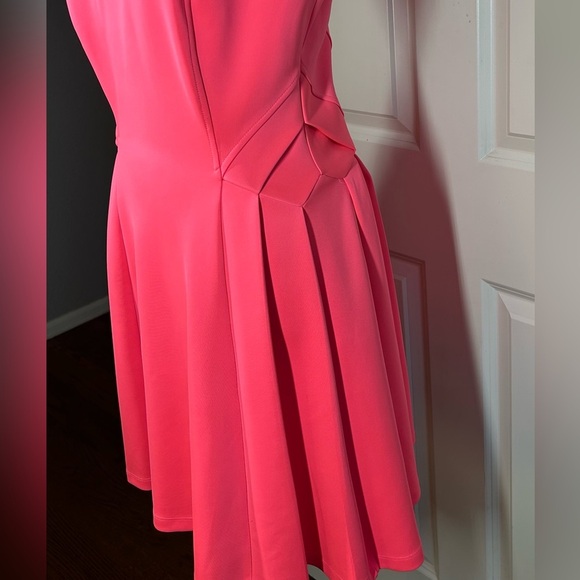 Ted Baker Mitton Fit & Flare Pink Skater Preppy Cocktail Night Out Dress Sz 2 - Picture 4 of 14